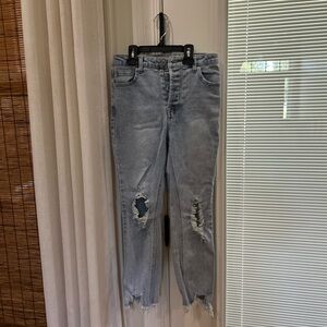 Distressed Light Blue Girl’s Jeans